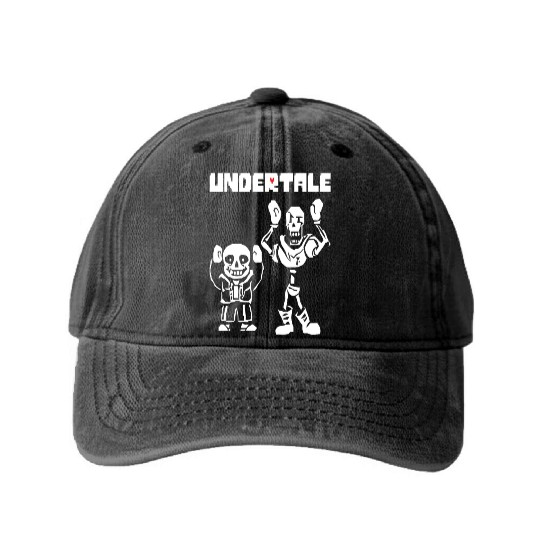 undertale Washed Denim Baseball Caps
