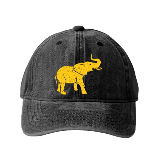 Elephant Washed Denim Baseball Caps