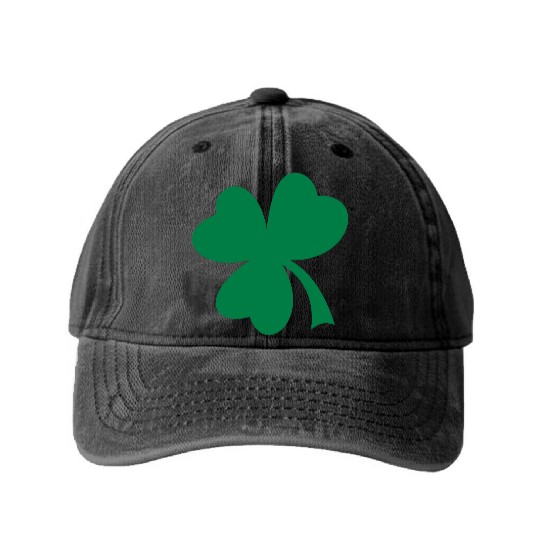 shamrock Washed Denim Baseball Caps