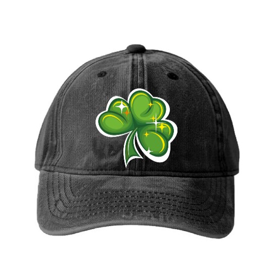 shamrock Washed Denim Baseball Caps