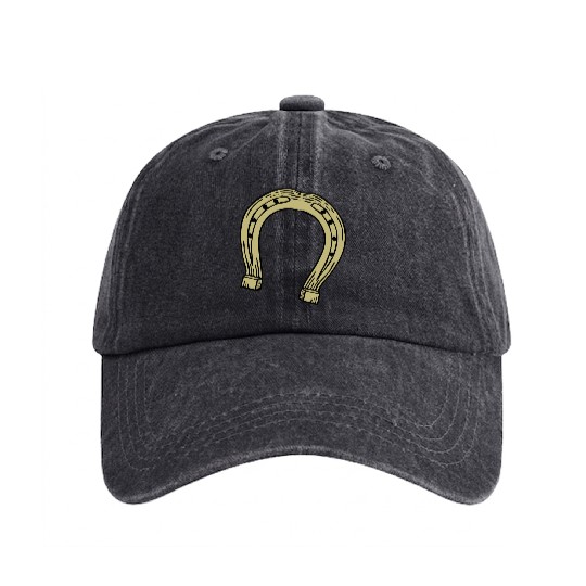 Horseshoe Washed Denim Baseball Caps