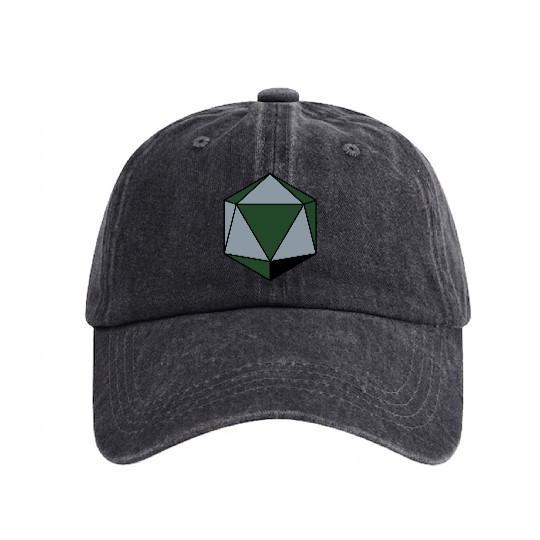 platonic solid Washed Denim Baseball Caps