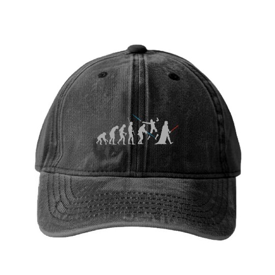 Evolution of Darth Vader Washed Denim Baseball Caps