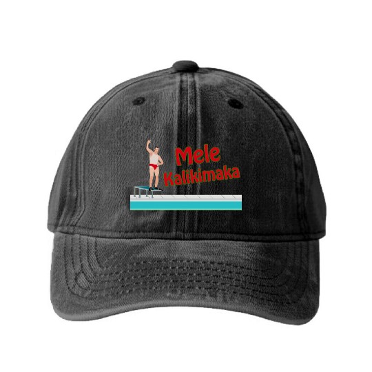 Christmas Vacation - Mele Kalikimaka Washed Denim Baseball Caps