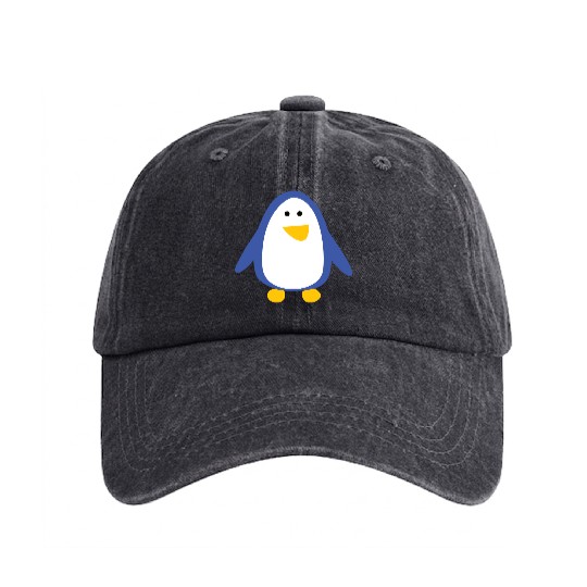 Penguin Washed Denim Baseball Caps