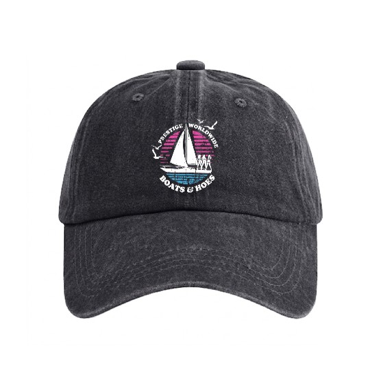 Boats N Hoes Step Brothers Huff Doback Anchor Washed Denim Baseball Caps