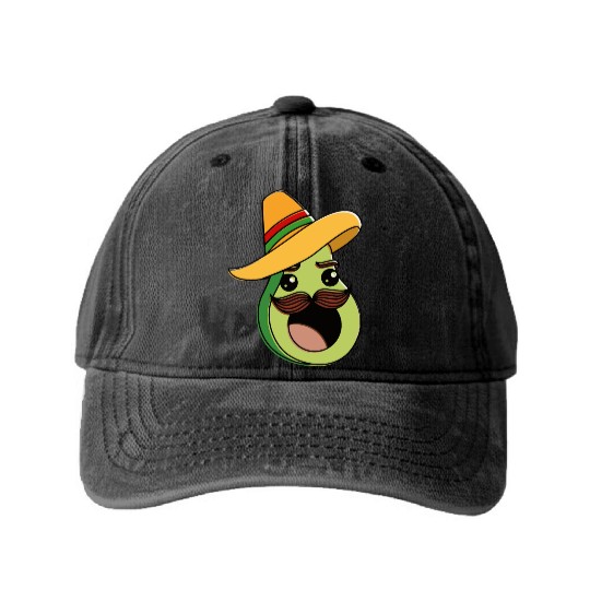cinco de mayo Washed Denim Baseball Caps