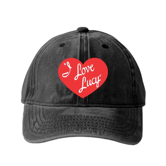 I Love Lucy Washed Denim Baseball Caps