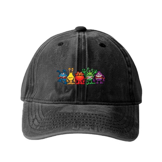 Alien Friends Washed Denim Baseball Caps