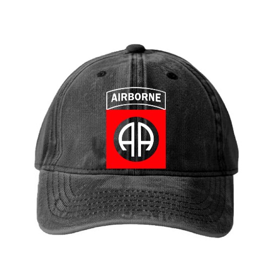 82ND AIRBORNE us army airborne ranger Washed Denim Baseball Caps