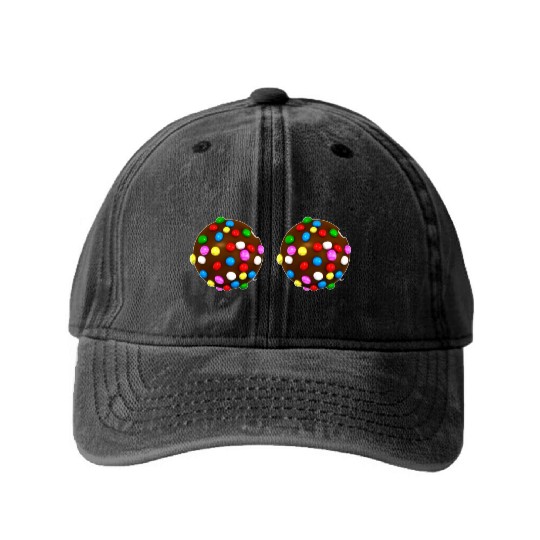 candy crush Washed Denim Baseball Caps