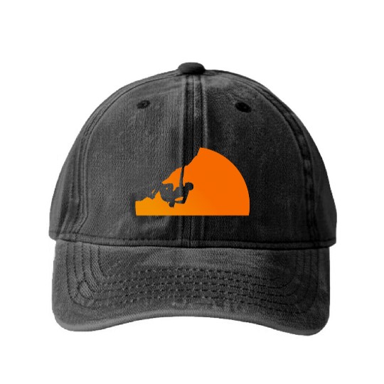 Climbing Sun - Climbing, Bouldering, Mountains, Gi Washed Denim Baseball Caps