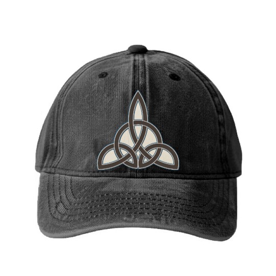 Celtic Knot Tattoo Washed Denim Baseball Caps
