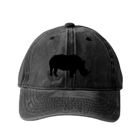 Rhinoceros Washed Denim Baseball Caps
