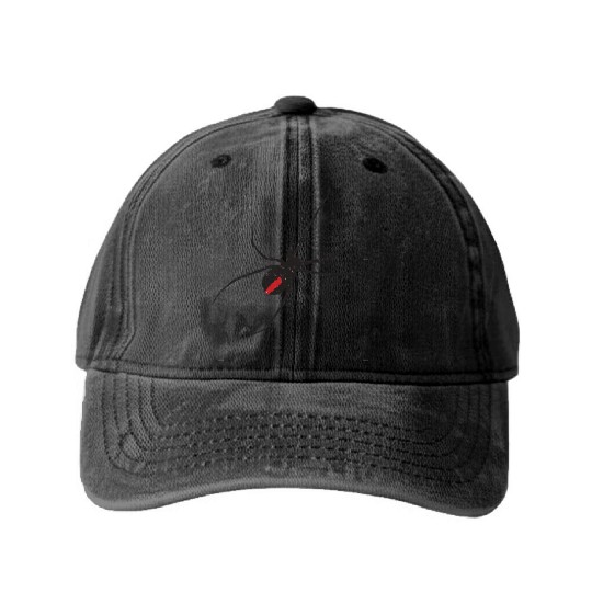 product Black Widow Spider Insect Lover Gifts Washed Denim Baseball Caps
