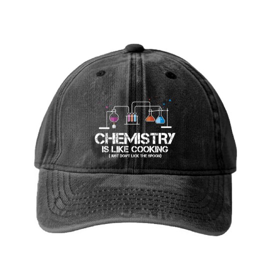 Chemistry Cooking Washed Denim Baseball Caps