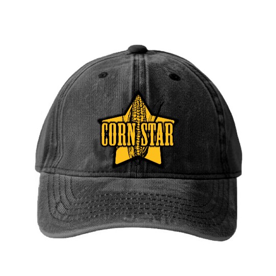 CORN STAR Farmer Washed Denim Baseball Caps