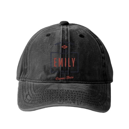 Emily Washed Denim Baseball Caps