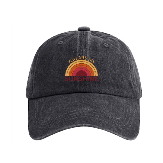 You Are My Sunshine Washed Denim Baseball Caps