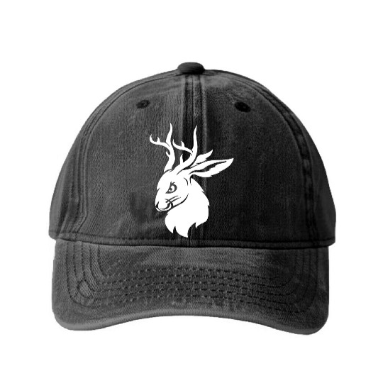 Jackalope Washed Denim Baseball Caps
