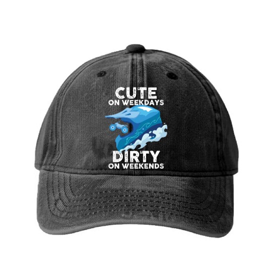 ATV Quad Extreme Sport Bike Racing Dirt Rider Washed Denim Baseball Caps