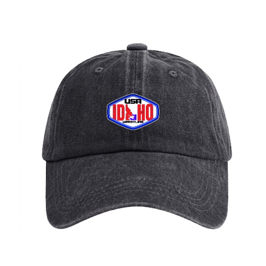Idaho Division Team USA Wrestling Washed Denim Baseball Caps