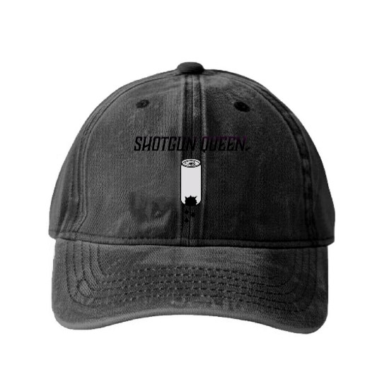 Shotgun Queen Open Brew Comedy Clothing Washed Denim Baseball Caps
