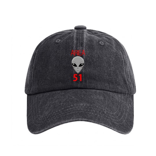 AREA 51 Washed Denim Baseball Caps