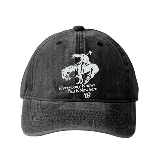 Neil Young And Crazy Horse Rock End Of The Trail H Washed Denim Baseball Caps