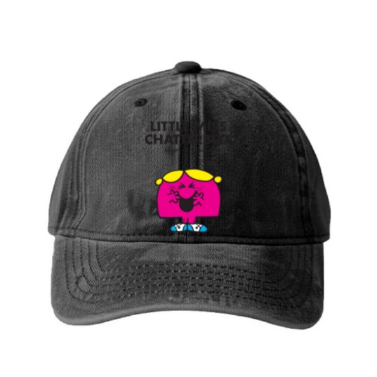 Mr Men Little Miss Chatterbox Washed Denim Baseball Caps