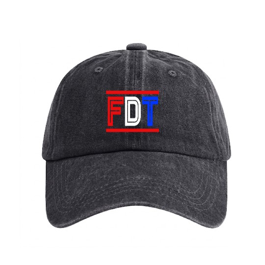 Biden Kamala Funny Anti Trump FDT Donald Trump Washed Denim Baseball Caps