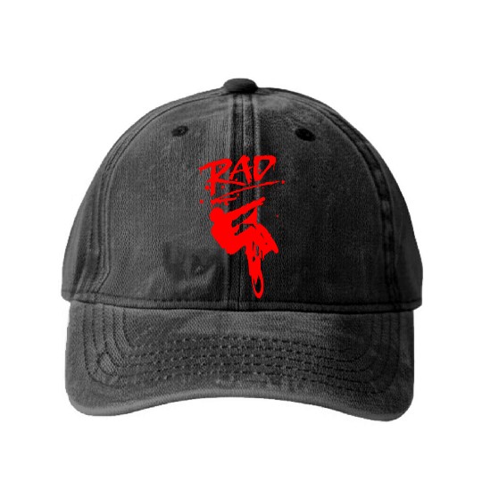 RAD BMX Bike Grafitti 80s Movie Radical Washed Denim Baseball Caps