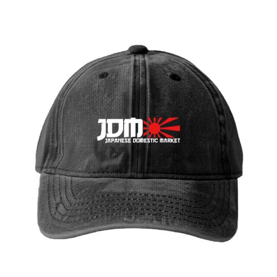 Drift & Tuning Fan Jdm Automotive Apparel Car Meet Washed Denim Baseball Caps
