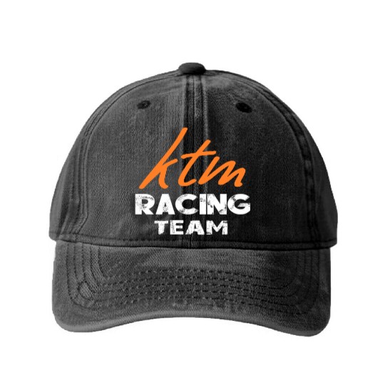Ktm Racing Team Washed Denim Baseball Caps