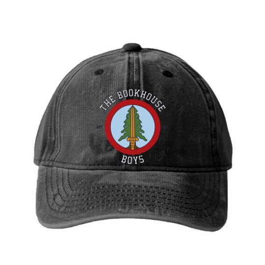 Twin Peaks The Bookhouse Boys Est 1990 Logo Washed Denim Baseball Caps