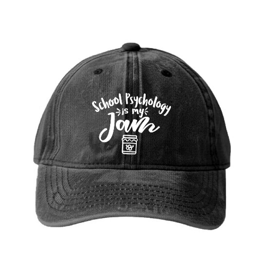 School psychologist, psychology Washed Denim Baseball Caps