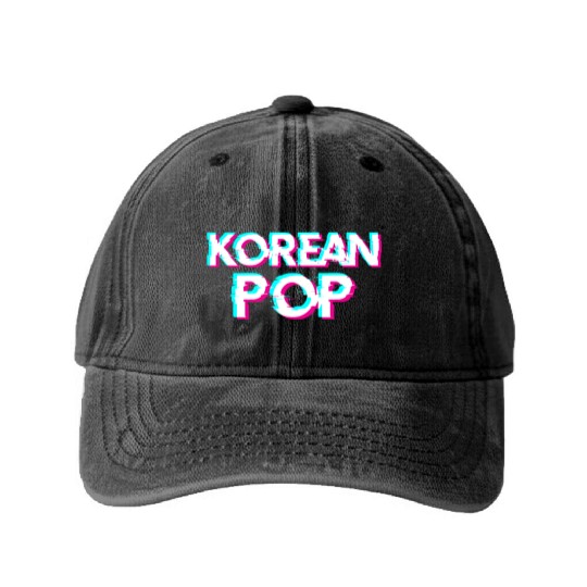 Korean Pop Merchandise K-Pop Washed Denim Baseball Caps