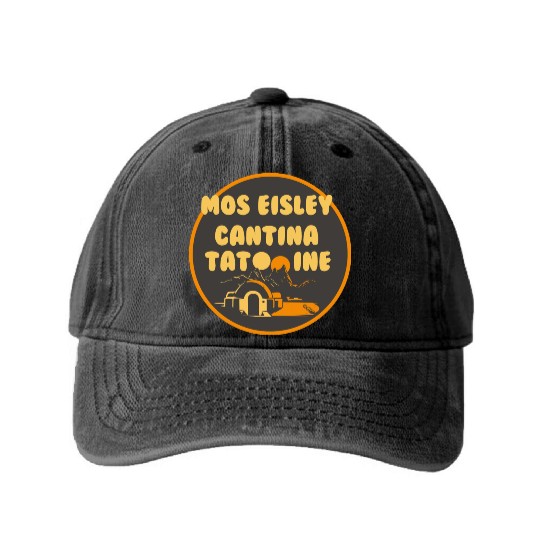 Star Wars Mos Eisley Cantina Tatooine Washed Denim Baseball Caps