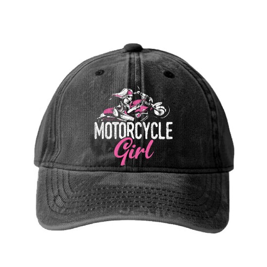Motorcycle Motocross Washed Denim Baseball Caps