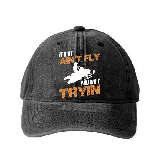 Dirt Bike Rider Gift Supercross MX Motocross Ride Washed Denim Baseball Caps