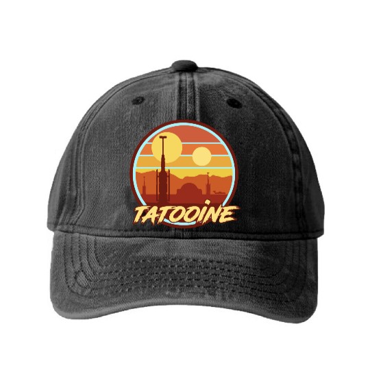 TATOOINE HOLIDAY Washed Denim Baseball Caps