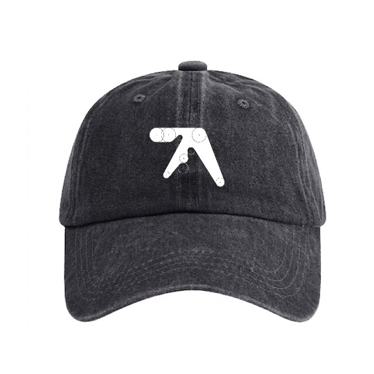 Aphex Twin Logo Washed Denim Baseball Caps