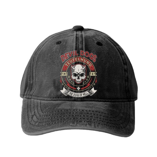 US Marines Corps Air Force Washed Denim Baseball Caps