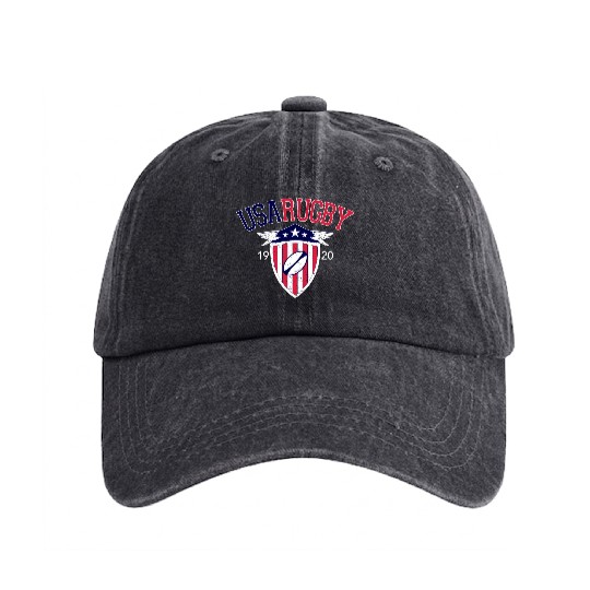 Vintage Usa Rugby Washed Denim Baseball Caps