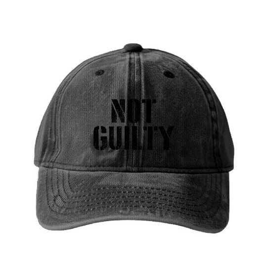 Not Guilty Washed Denim Baseball Caps