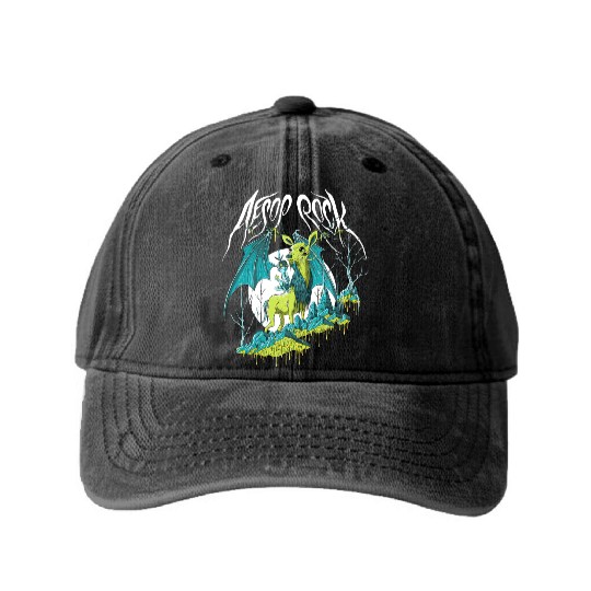 Aesop Rock Merch Deer Men Women Kid Youth Washed Denim Baseball Caps