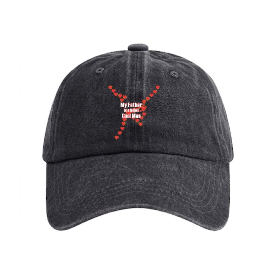Father day best design Washed Denim Baseball Caps