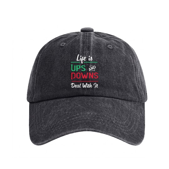 Stock Market Life Is Postal Service And Downs Trading Trader Washed Denim Baseball Caps