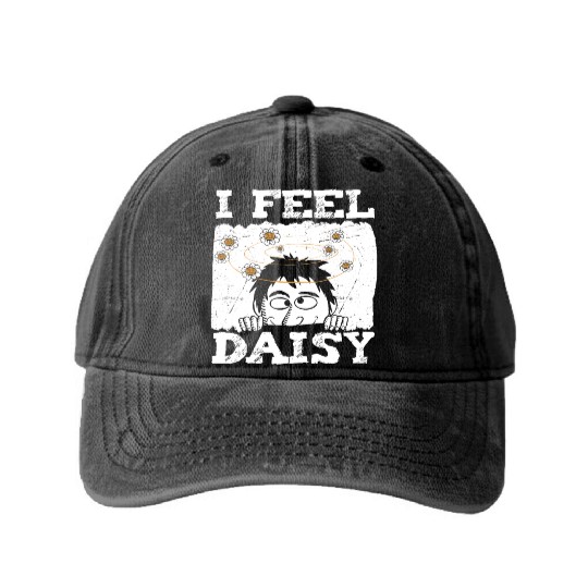 Daisy Garden Gardening Gardener Washed Denim Baseball Caps
