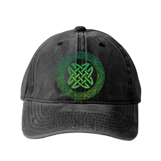 Celtic Knot Washed Denim Baseball Caps